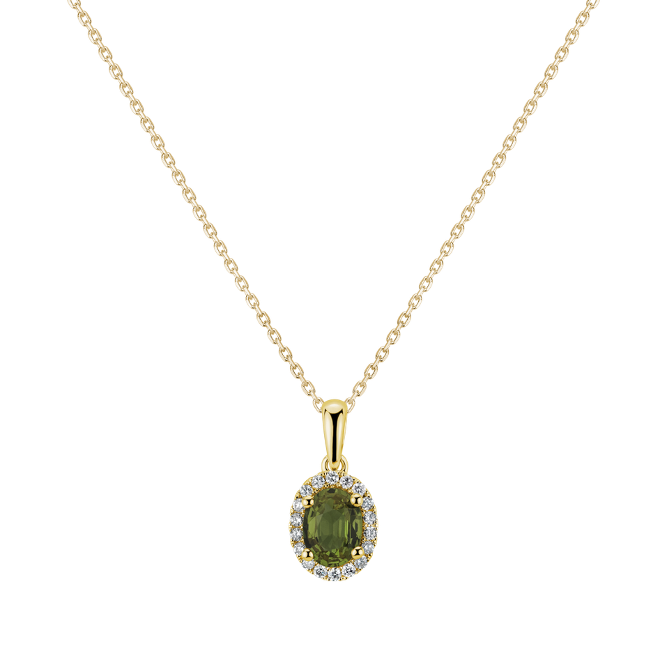 Prívesok s diamantmi a zafírom Princess