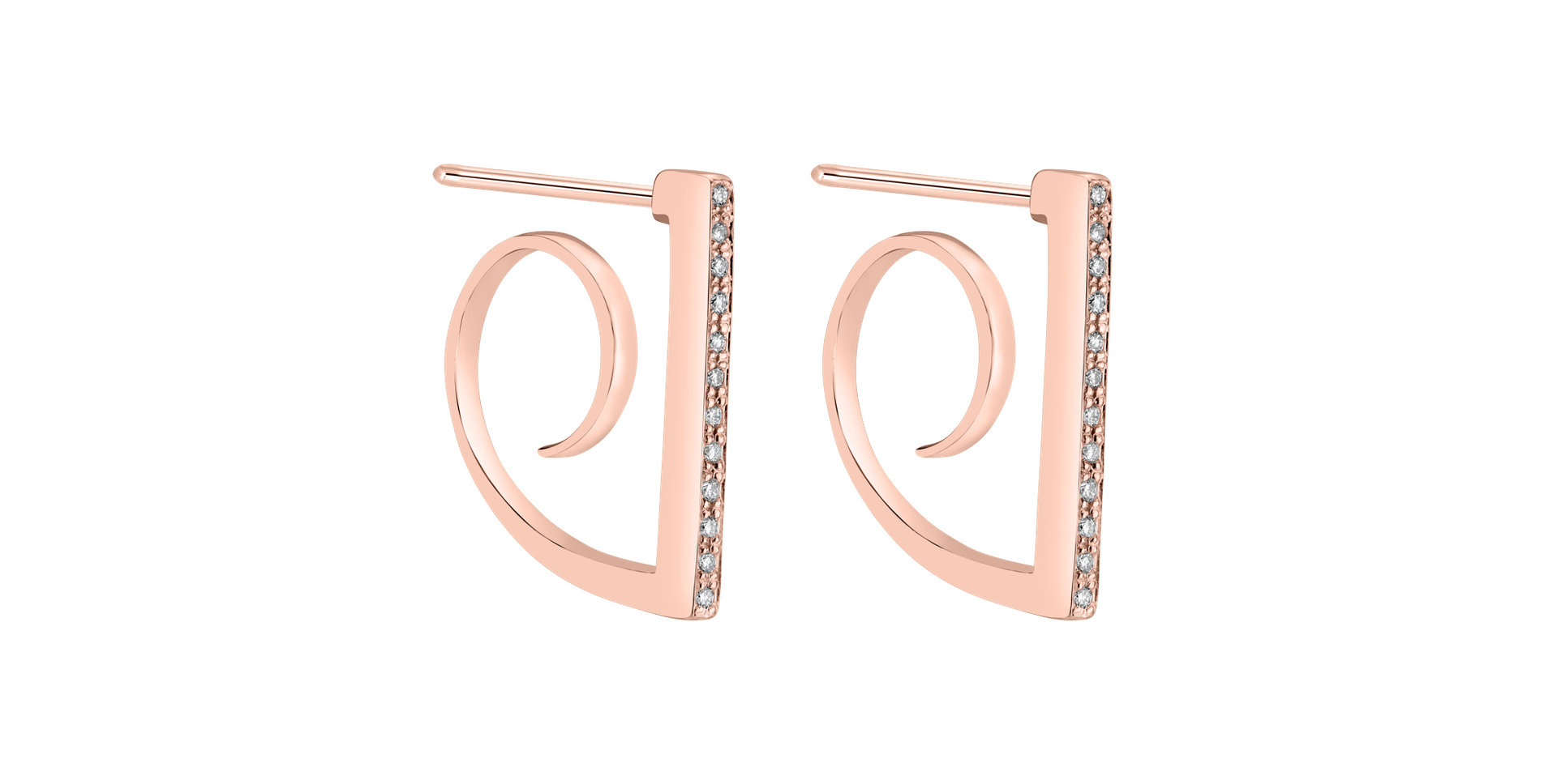 Náušnice s diamanty Corona Borealis