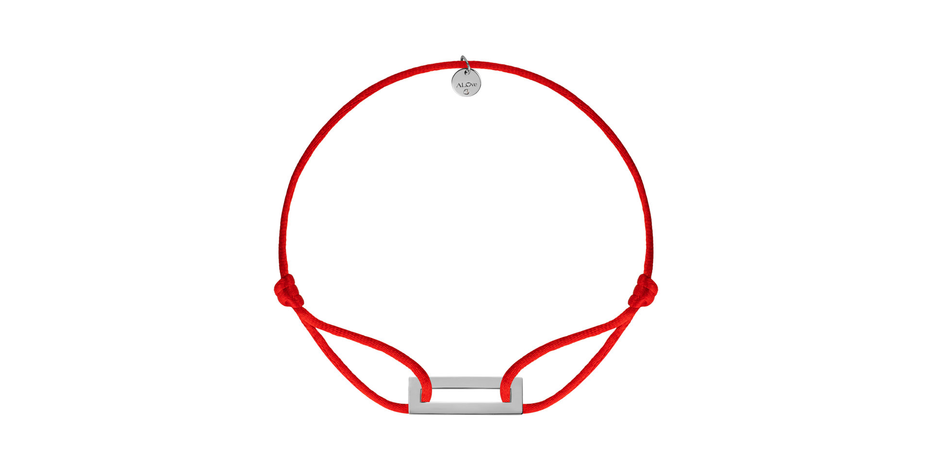 Náramok s diamantom a šnúrkou Rectangle