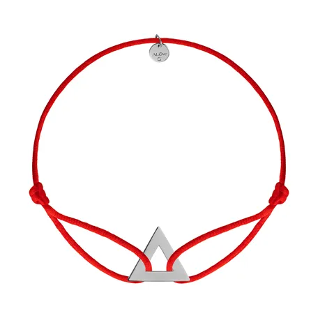 Náramok s diamantmi a šnúrkou Triangle