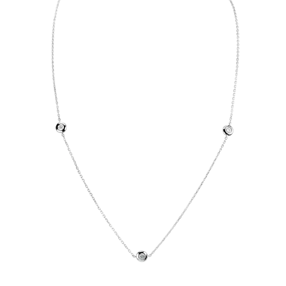 Náhrdelník s diamantmi Dots