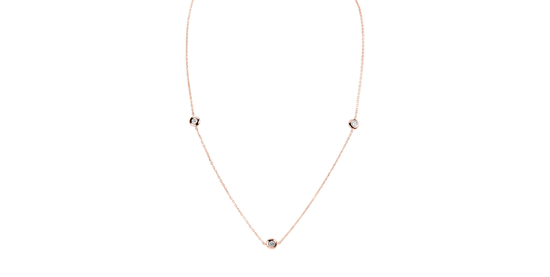 Náhrdelník s diamantmi Sparkling Dots