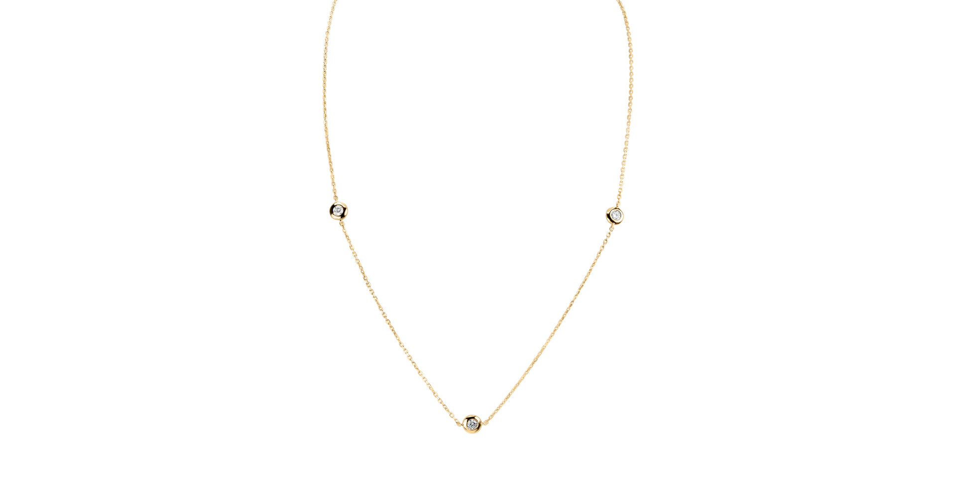 Náhrdelník s diamantmi Sparkling Dots