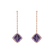 Náušnice s ametystom diamantmi Stylianos2