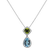 Přívěsok s diamantmi, topásom a peridotom Tough Decision2