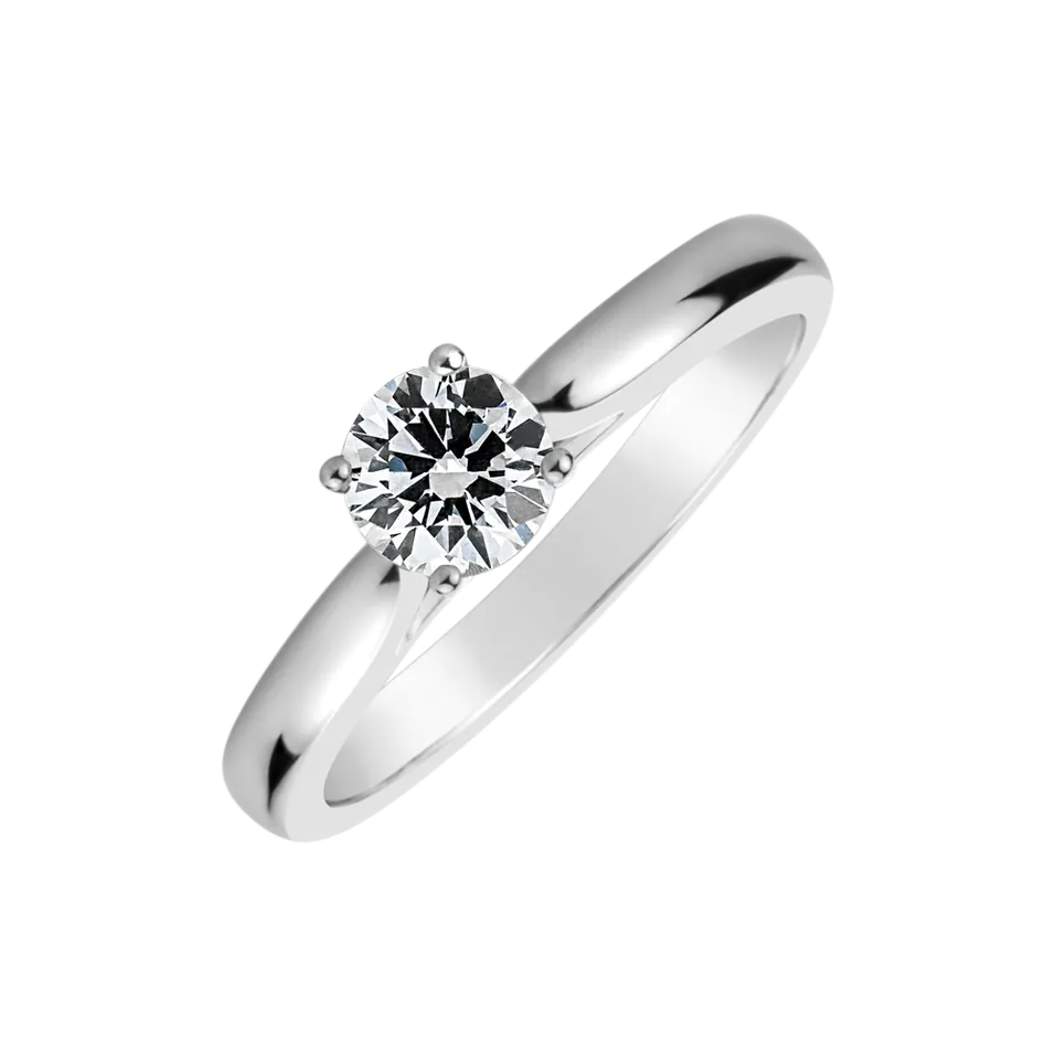Prsteň s diamantom Frozen Love