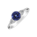 Prsteň s tanzanitom a diamantmi Magic Gentility2