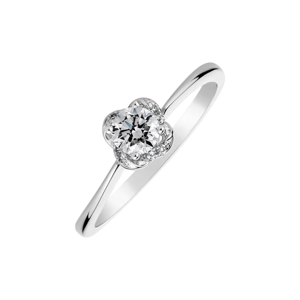 Prsteň s diamantmi Infinity Edge