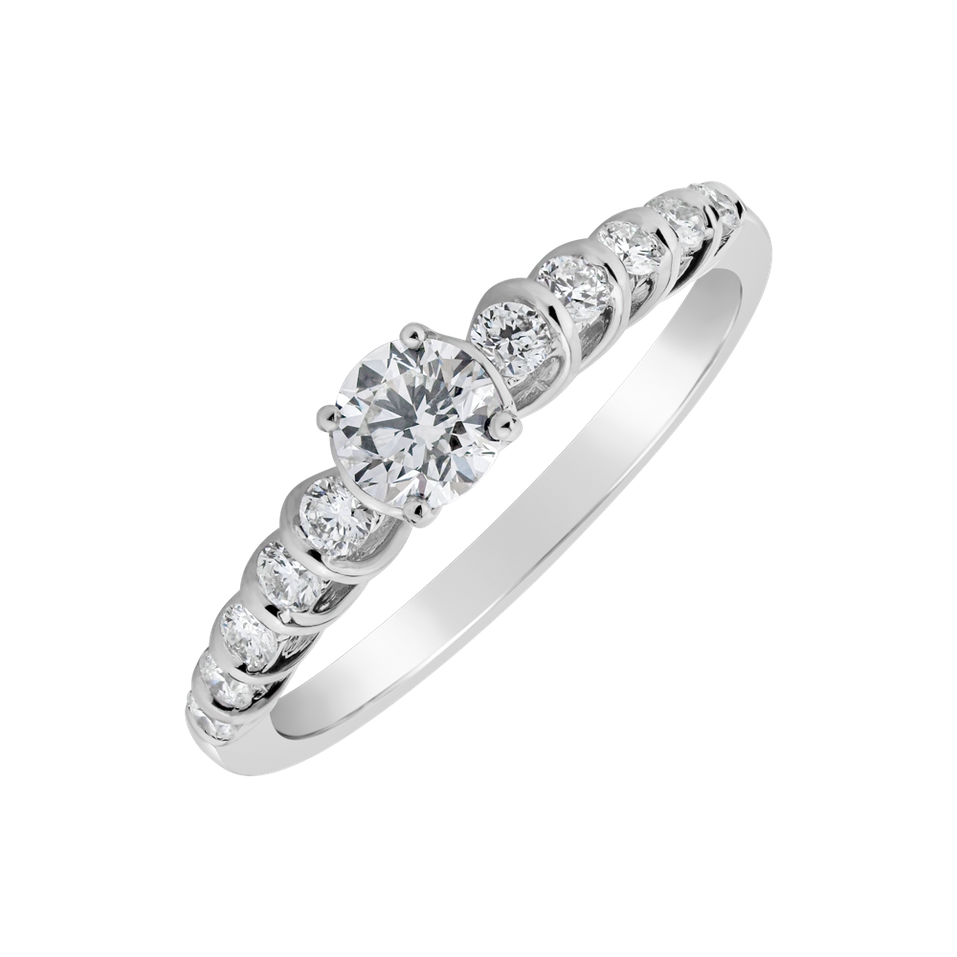 Prsteň s diamantmi Fearless Secret