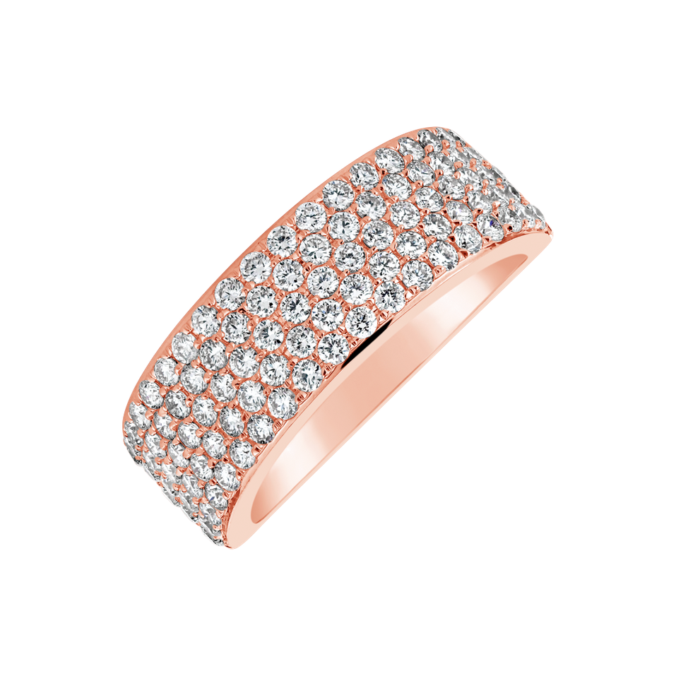 Prsteň s diamantmi Snake Treasure