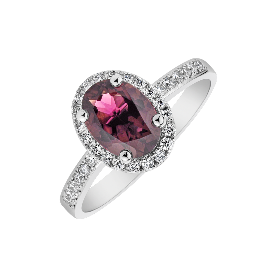 Prsteň s turmalínom a diamantmi Sintharia