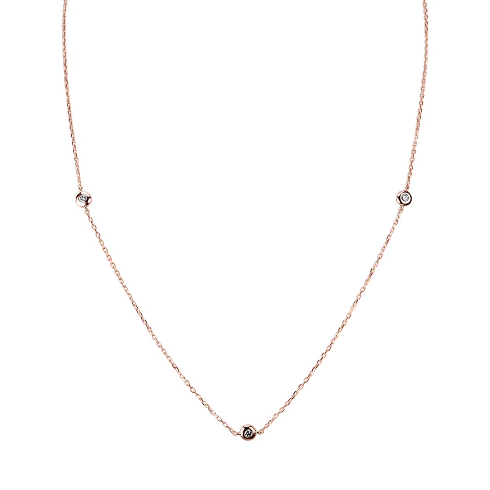 Náhrdelník s diamantmi Sparkling Dots
