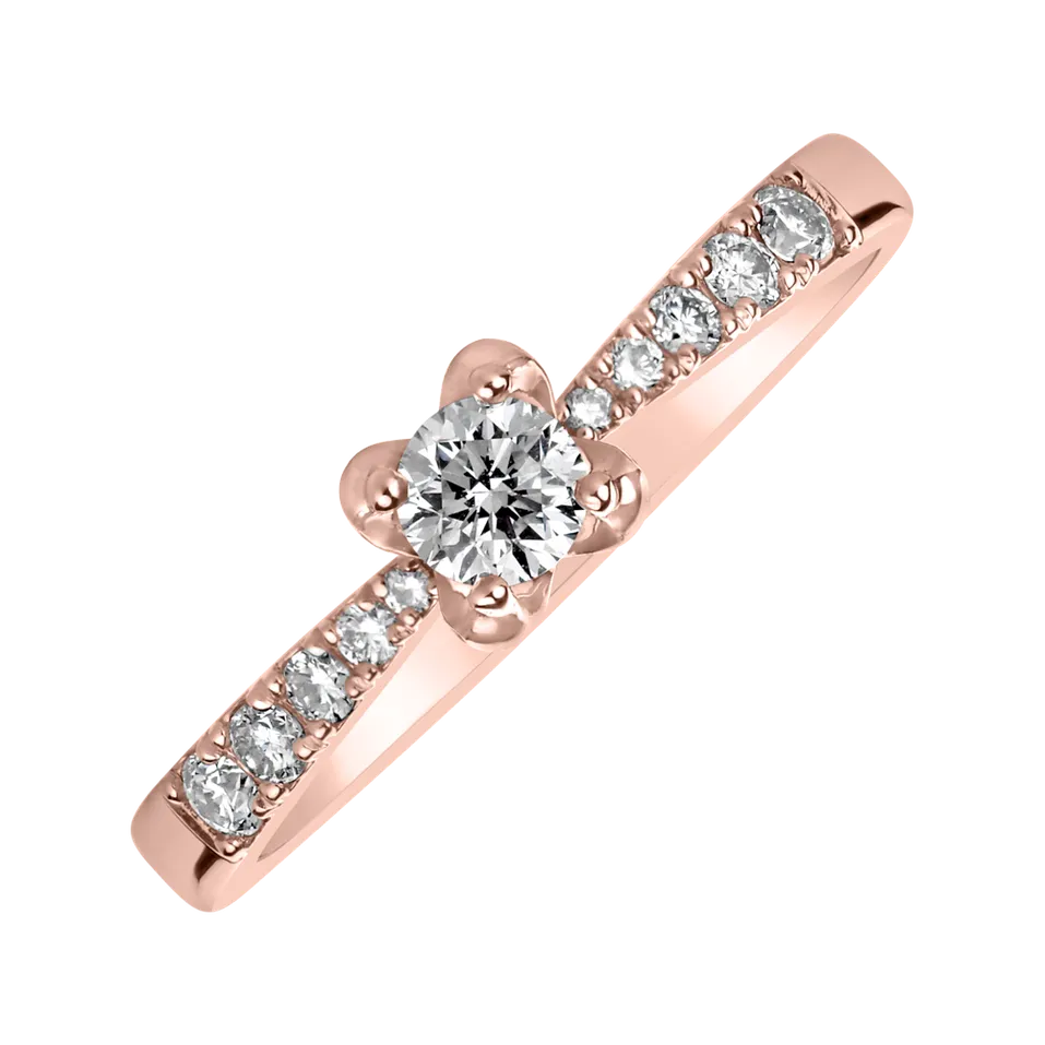 Prsteň s diamantmi Gift of Love