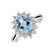 Prsteň s akvamarínom a diamantmi Fabulous Lady2