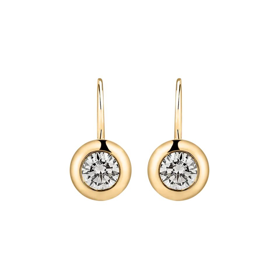 Náušnice s diamantom Sparkling Dots