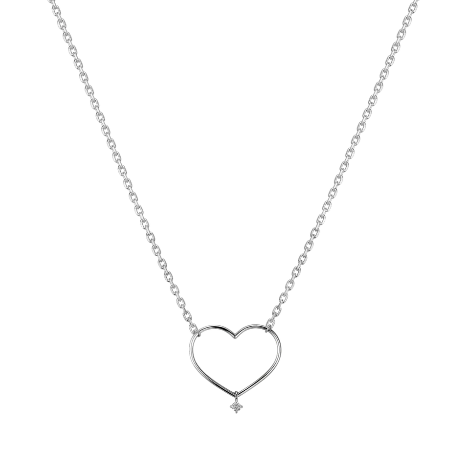 Náhrdelník s diamantom Desperate Heart