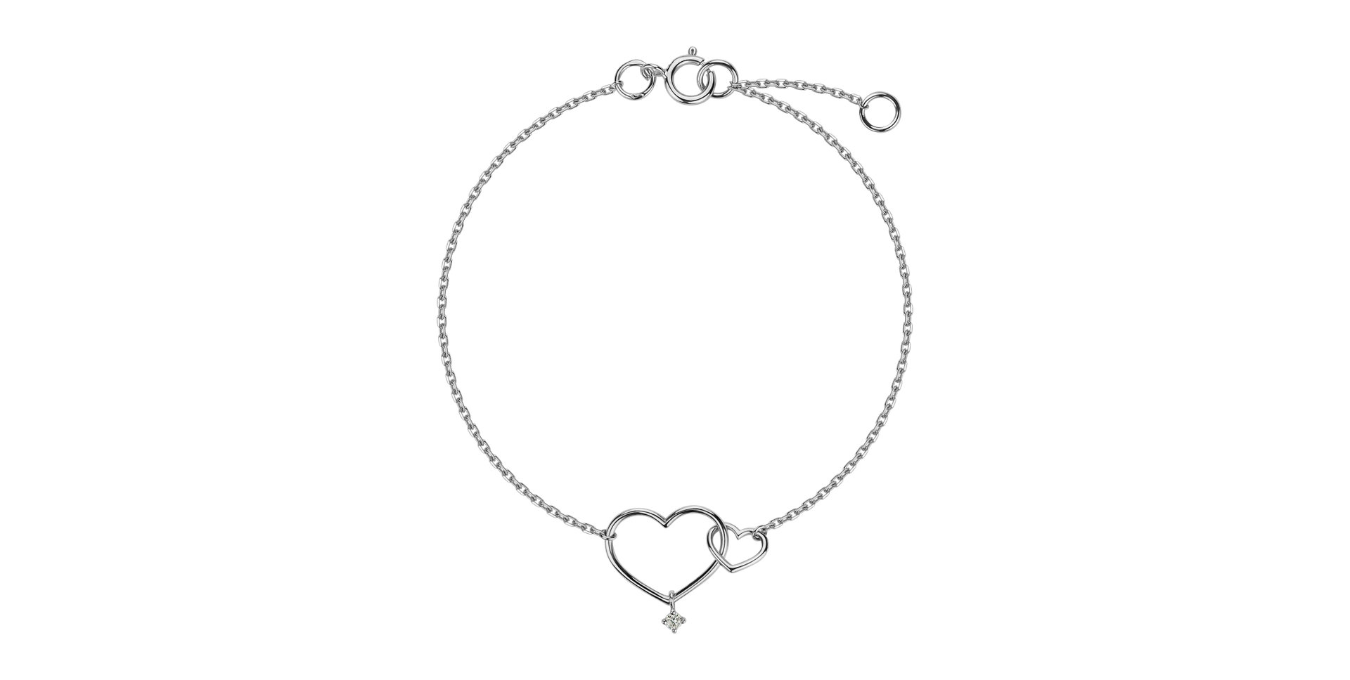 Náramok s diamantom Affection Love