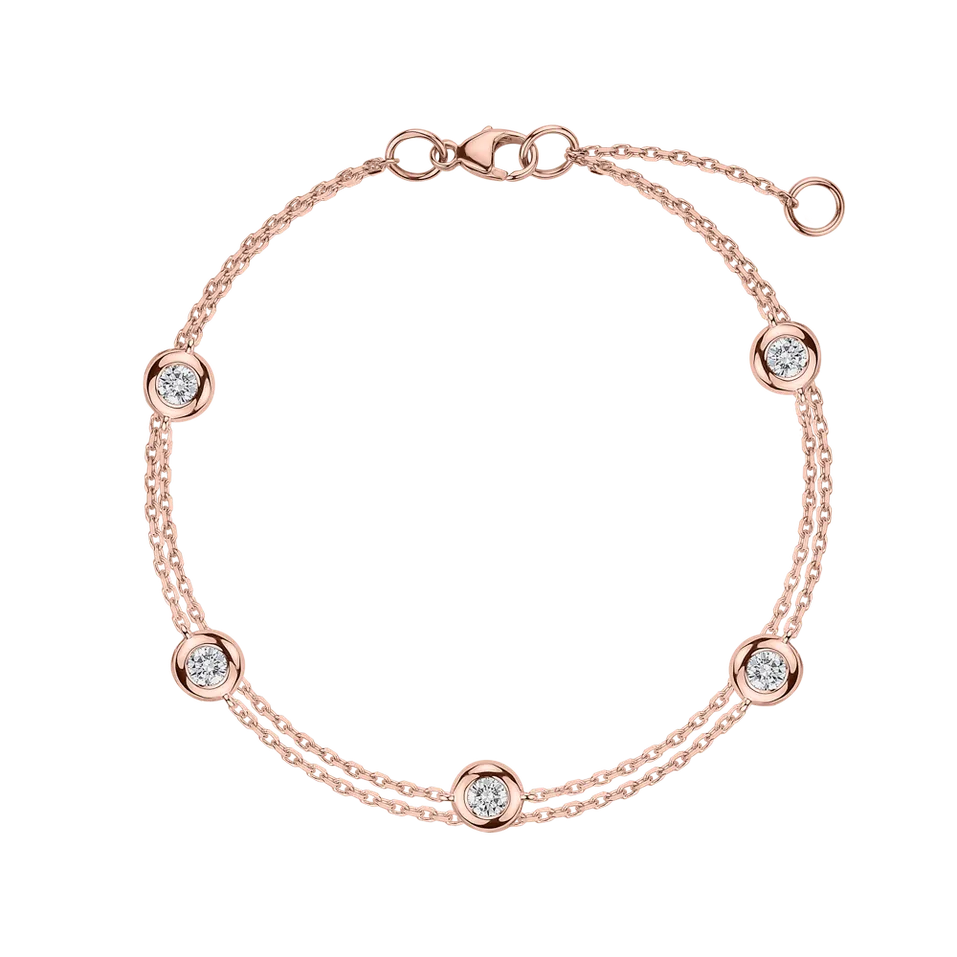 Náramok s diamantmi Five Dots