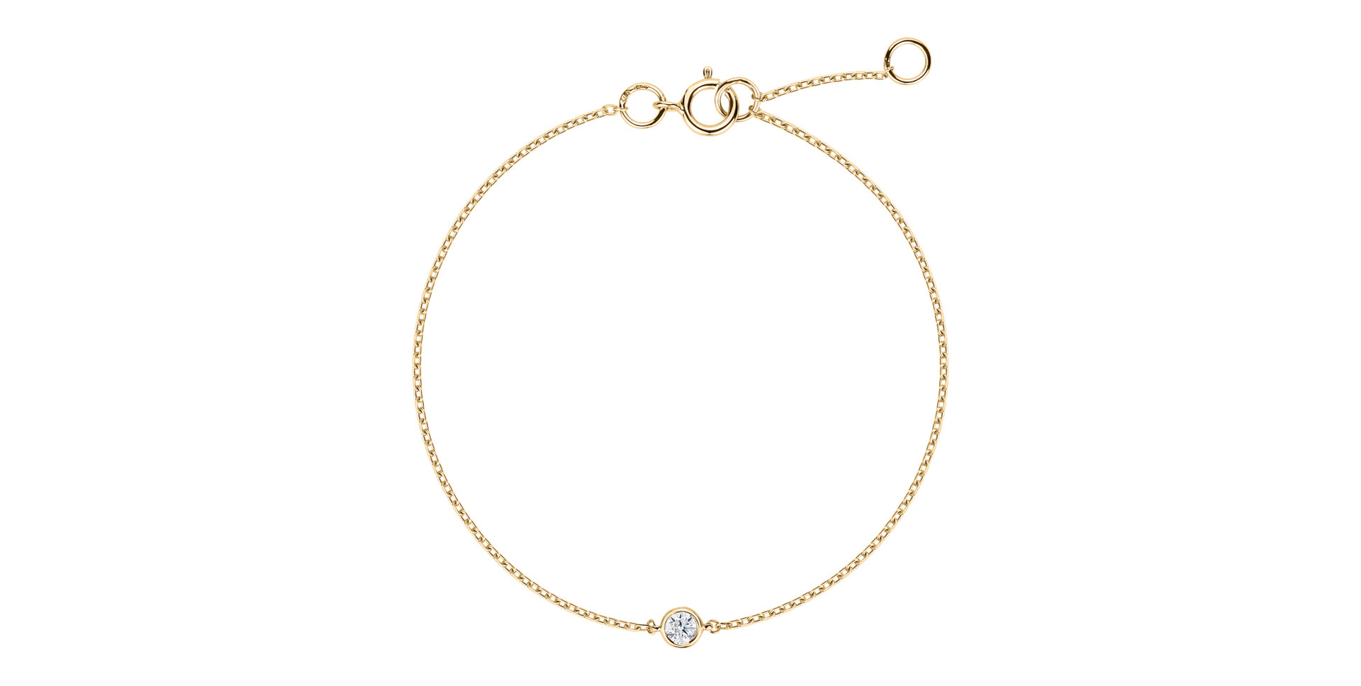 Náramok s diamantom Dot of Happines