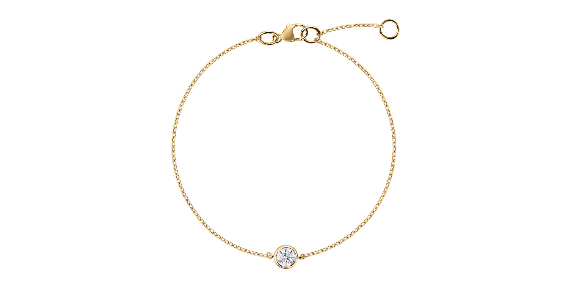 Náramok s diamantom Dot of Happines