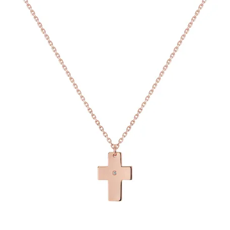 Náhrdelník s diamantom Cross of Confession