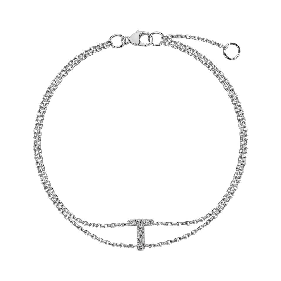 Náramok s diamantmi Alphabet Constellations