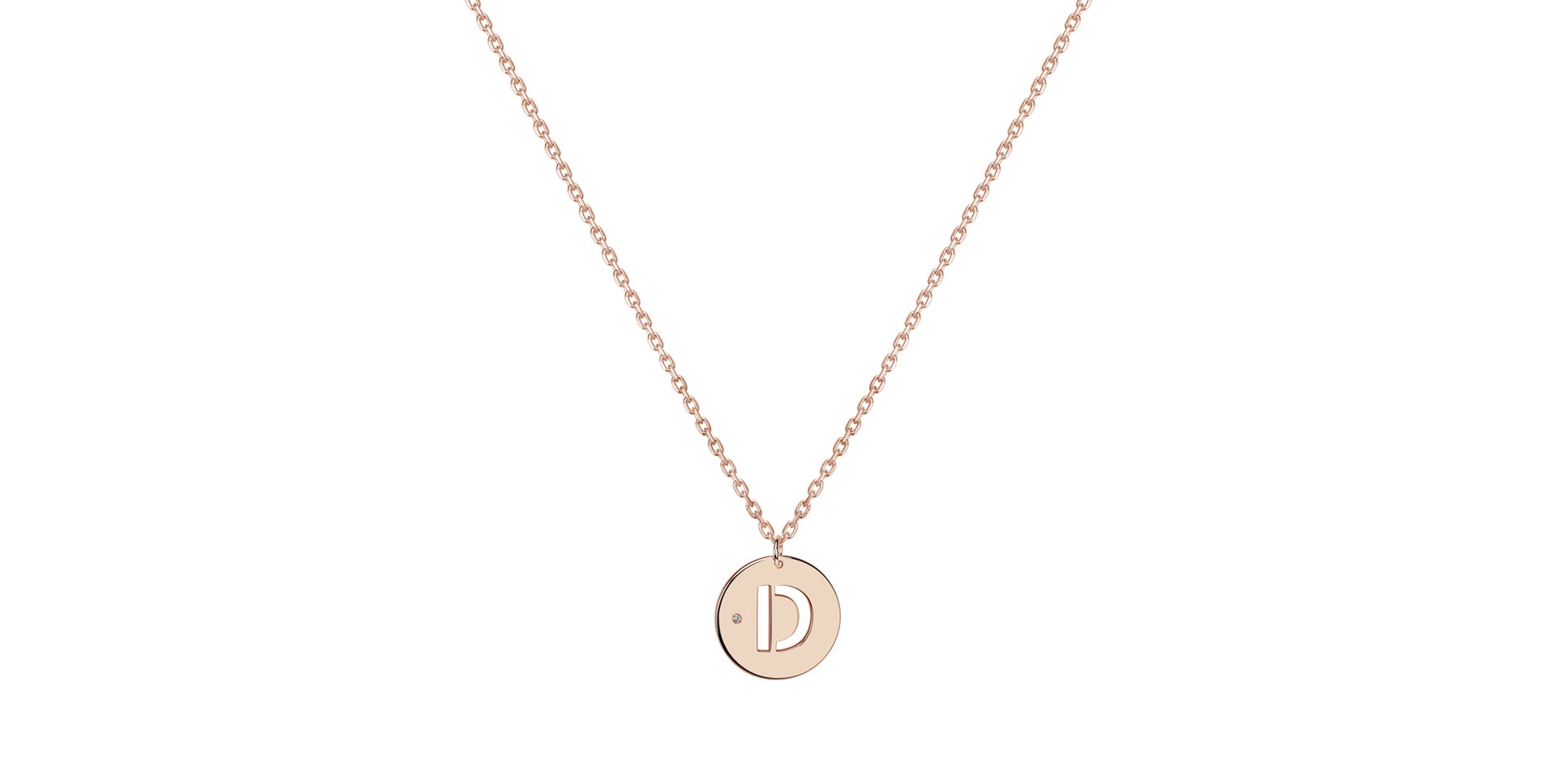 Náhrdelník s diamantom Cut Coins D