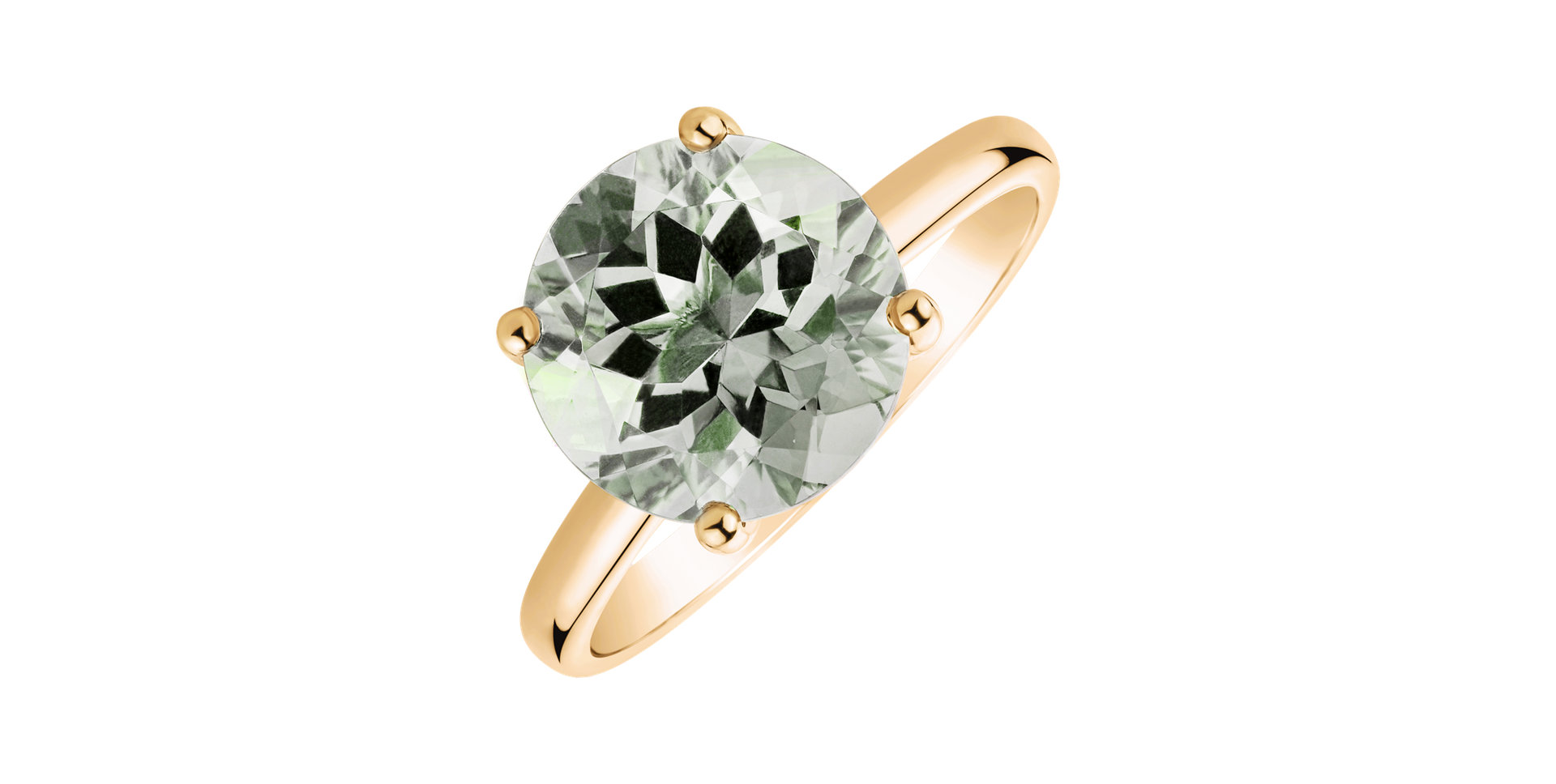 Prsteň s ametystom green Bonbon