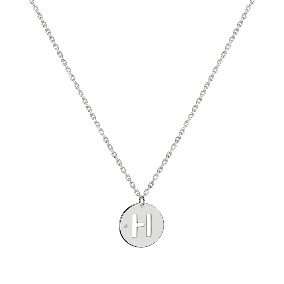 Náhrdelník s diamantom Cut Coins H