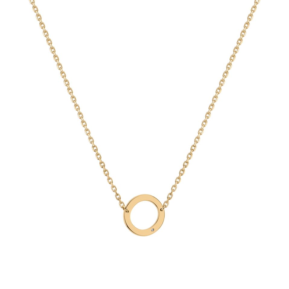 Náhrdelník s diamantom Big Laser Line O