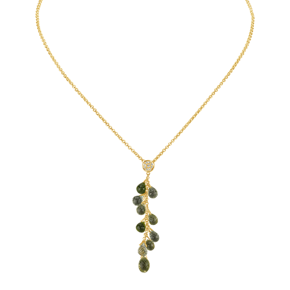 Náhrdelník s diamantmi a drahokamami Zetticci