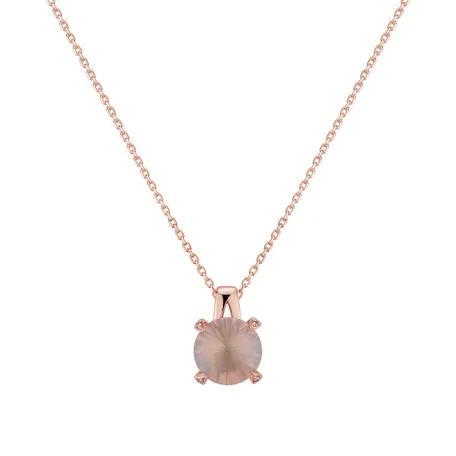 Přívěsok s ruženínom a diamantmi Charming Blossom