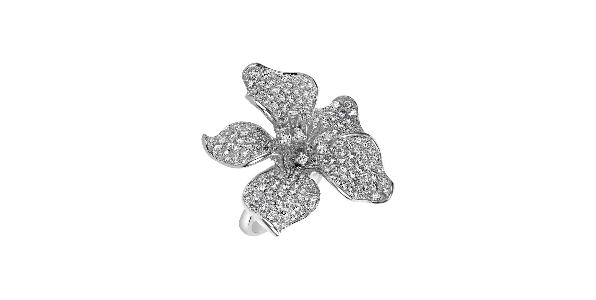 Prsteň s diamantmi Inflorescence