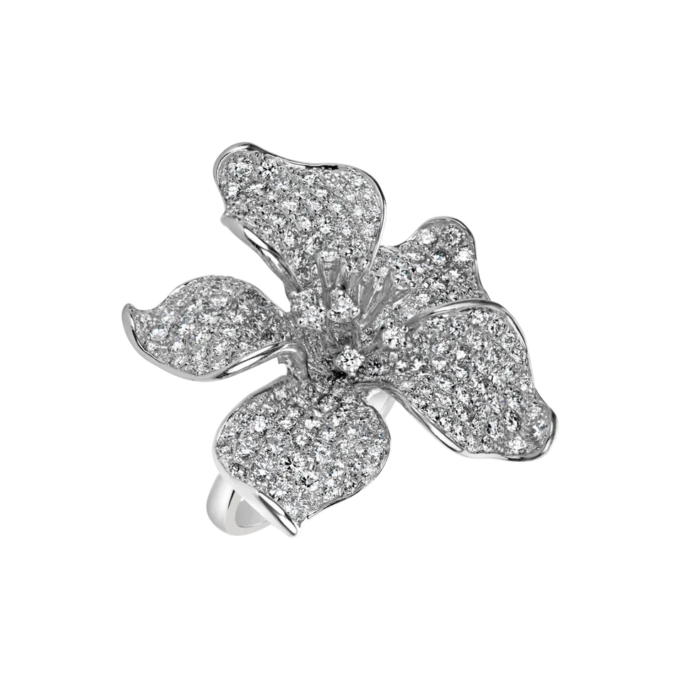 Prsteň s diamantmi Inflorescence