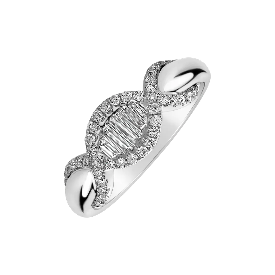 Prsteň s diamantmi Diamond Dna