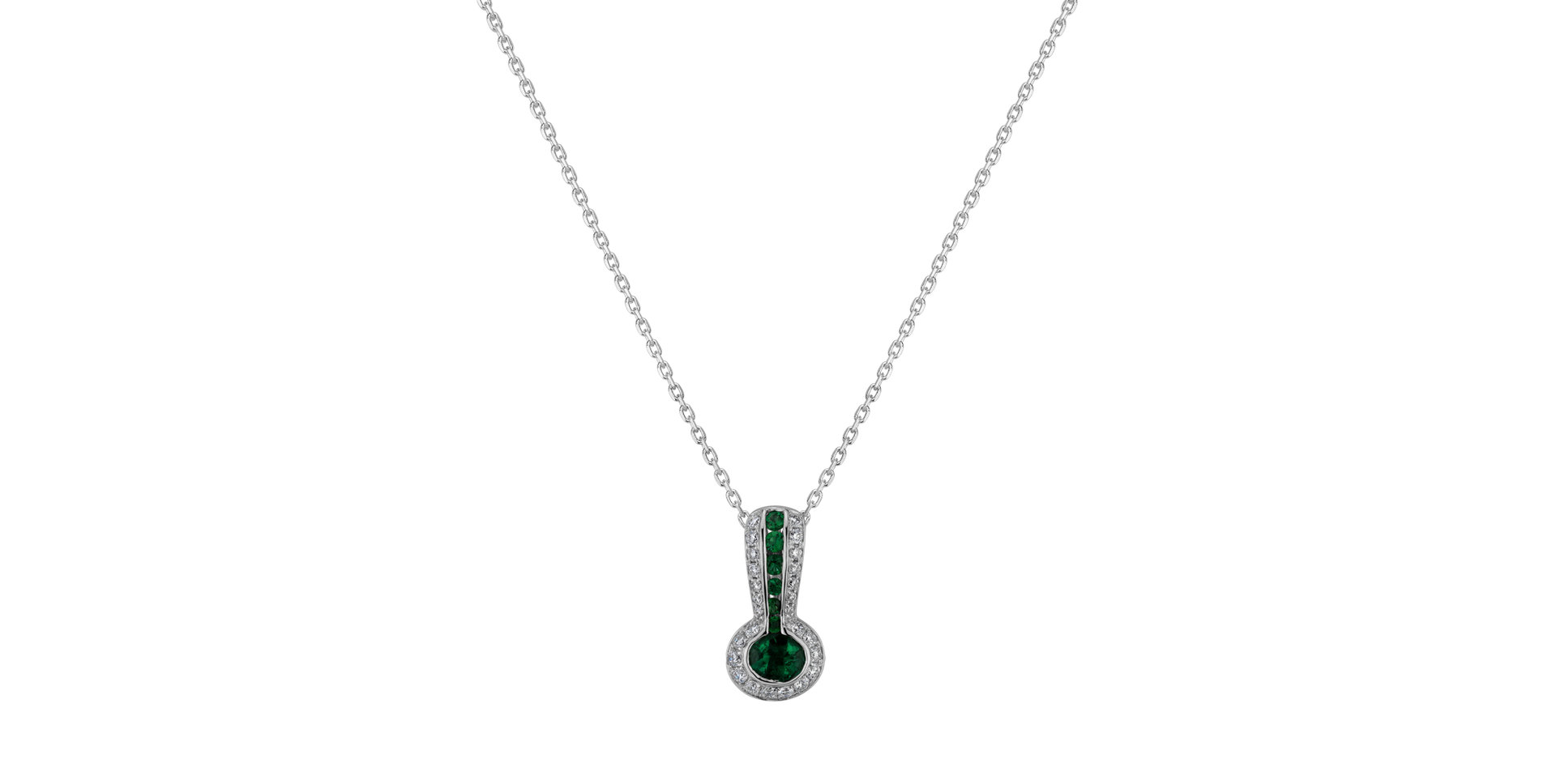 Přívěsok so smaragdmi a diamantmi Liana del Green