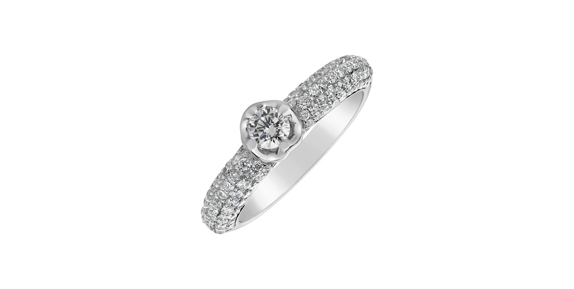 Prsteň s diamantmi Glitter Love