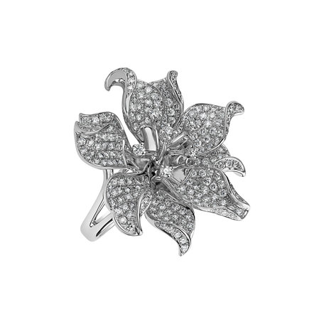 Prsteň s diamantmi Royal Flower