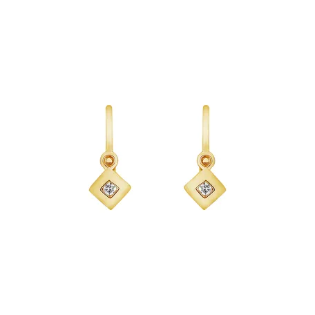Detské náušnice s diamantom Diamond Baby