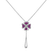 Přívěsok s diamantmi a zafírmi Rose Princesse2