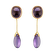 Náušnice s ametystmi Nona2