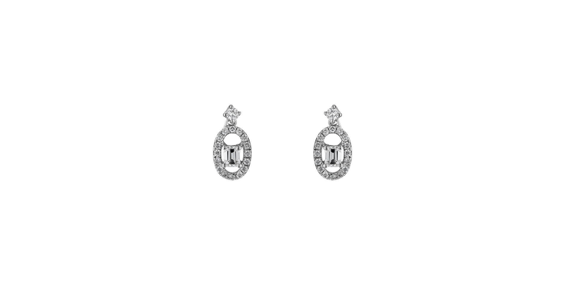 Náušnice s diamantmi Miracle Glance