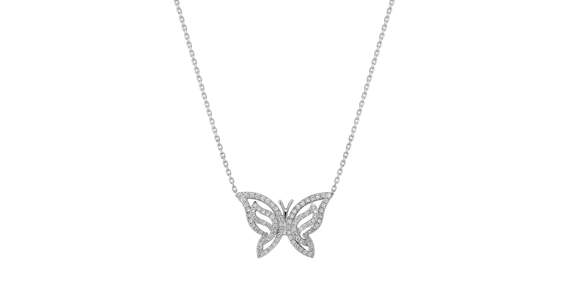 Náhrdelník s diamantmi Wings of the Sping