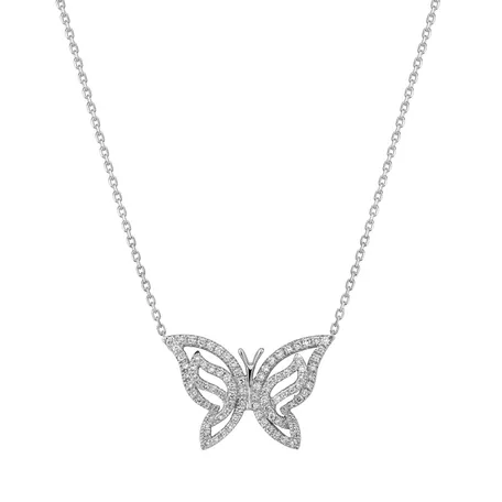 Náhrdelník s diamantmi Wings of the Sping