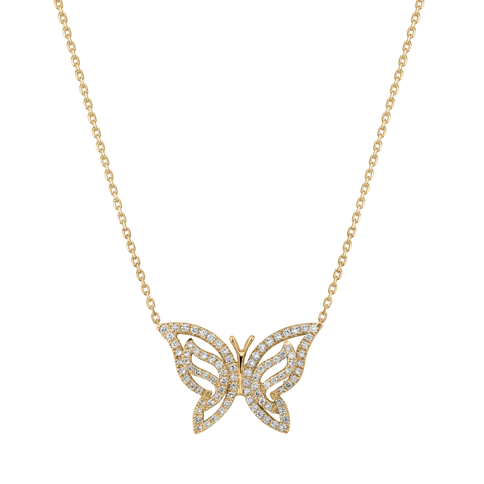 Náhrdelník s diamantmi Wings of the Sping