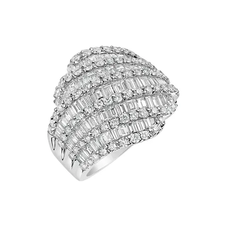Prsteň s diamantmi Sea Shell