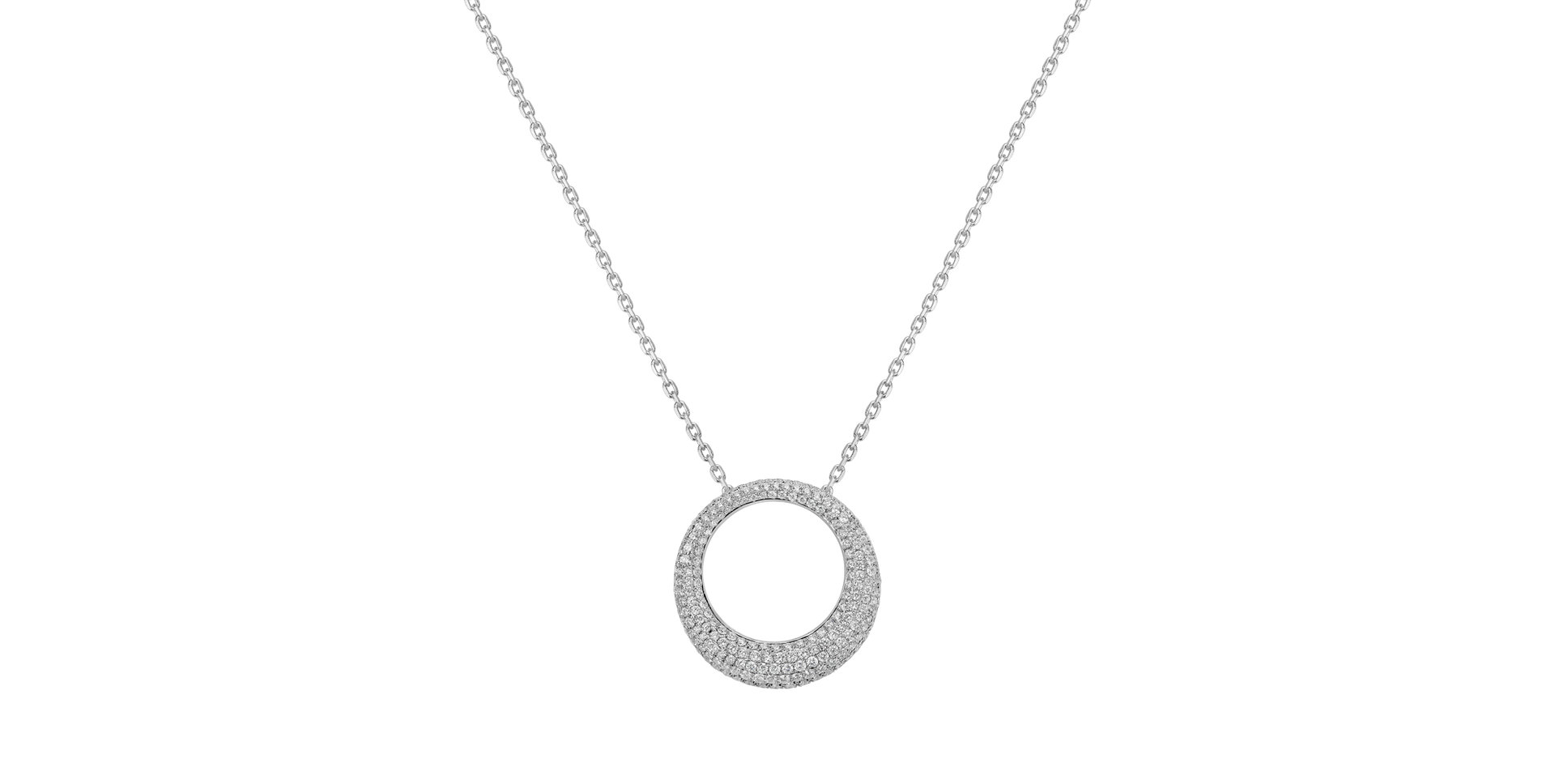Přívěsok s diamantmi Geometric Beauty