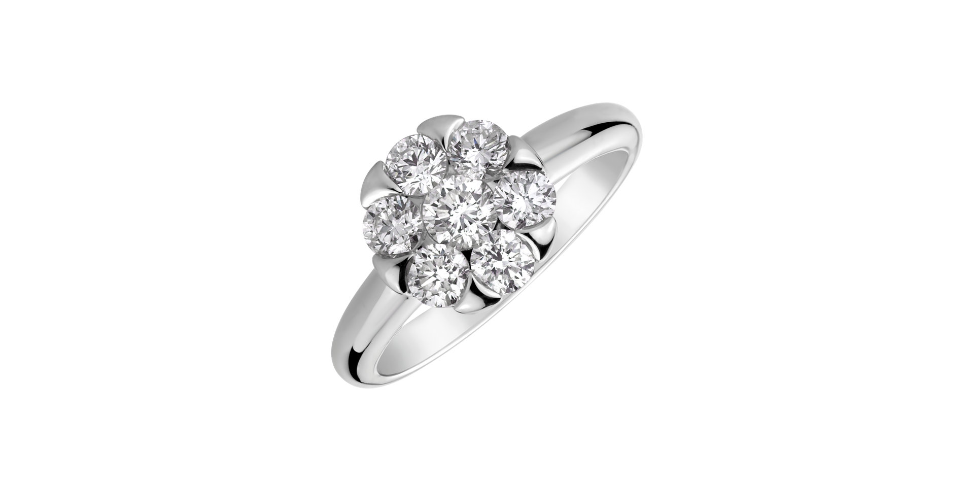 Prsteň s diamantmi Hidden Bloom