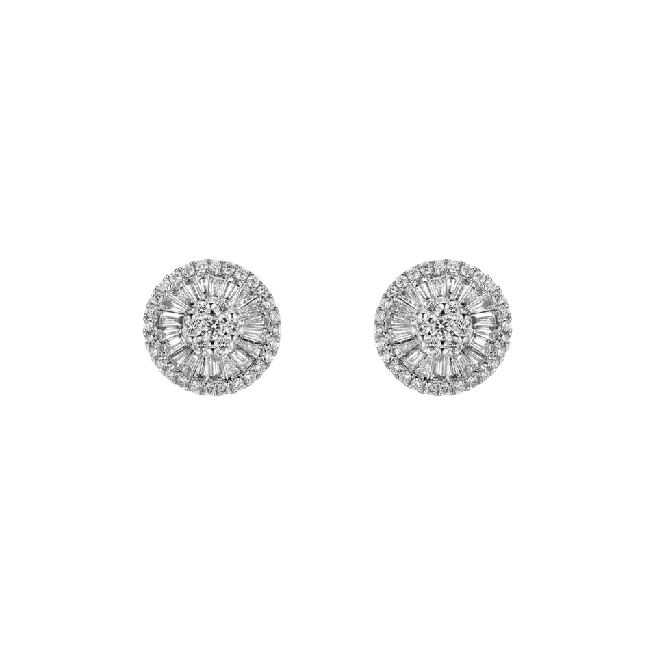 Náušnice s diamantmi Diamond moon