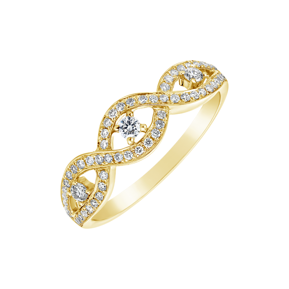 Prsteň s diamantmi Inquisitive